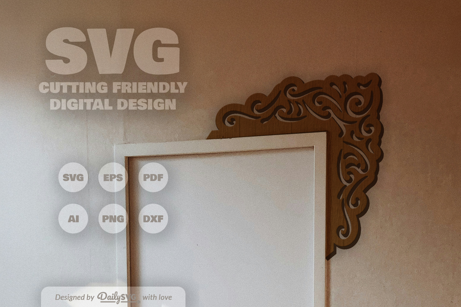 Decorative Door Corner SVG product image 1