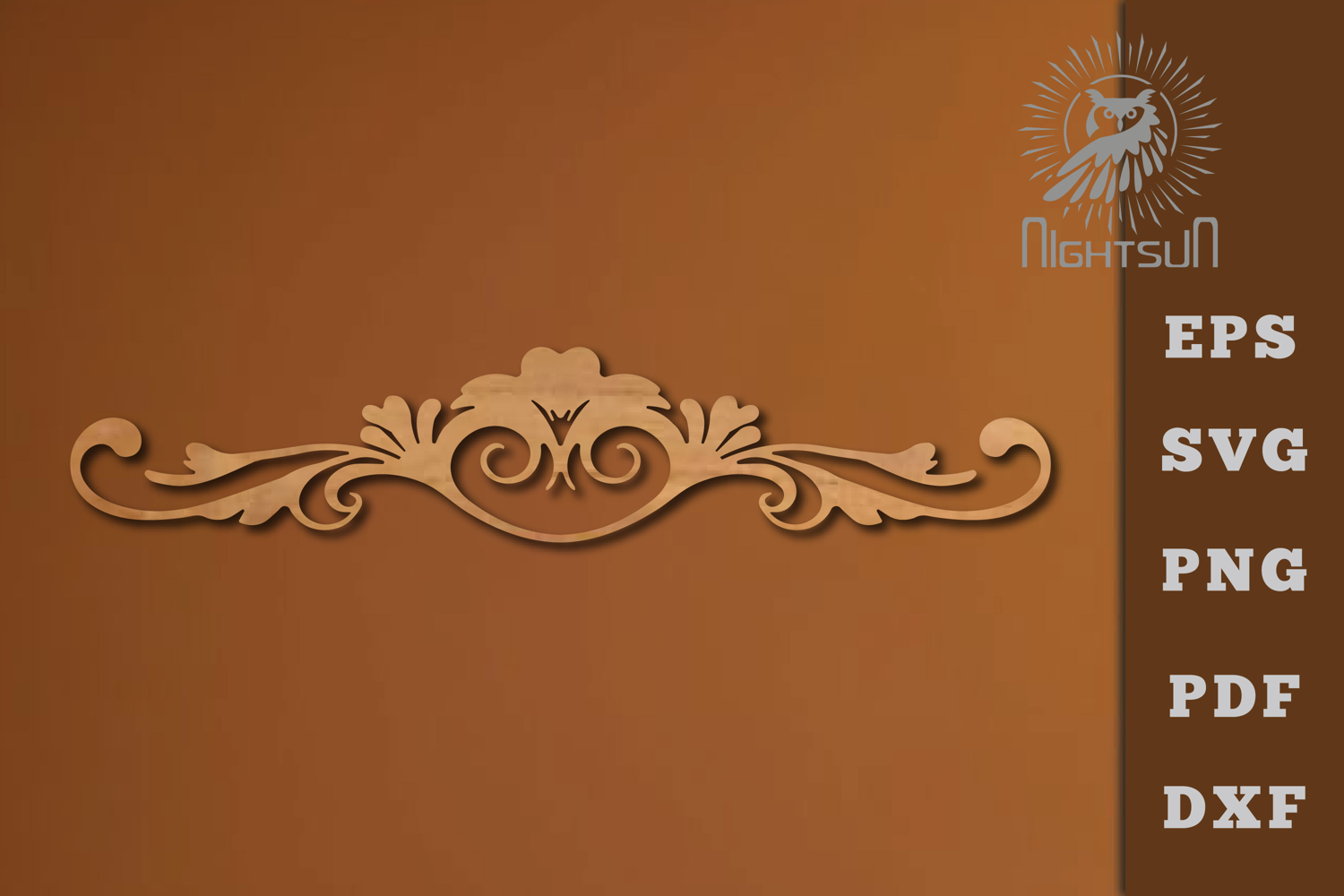 Decorative Floral Border Lasercut SVG product image 1