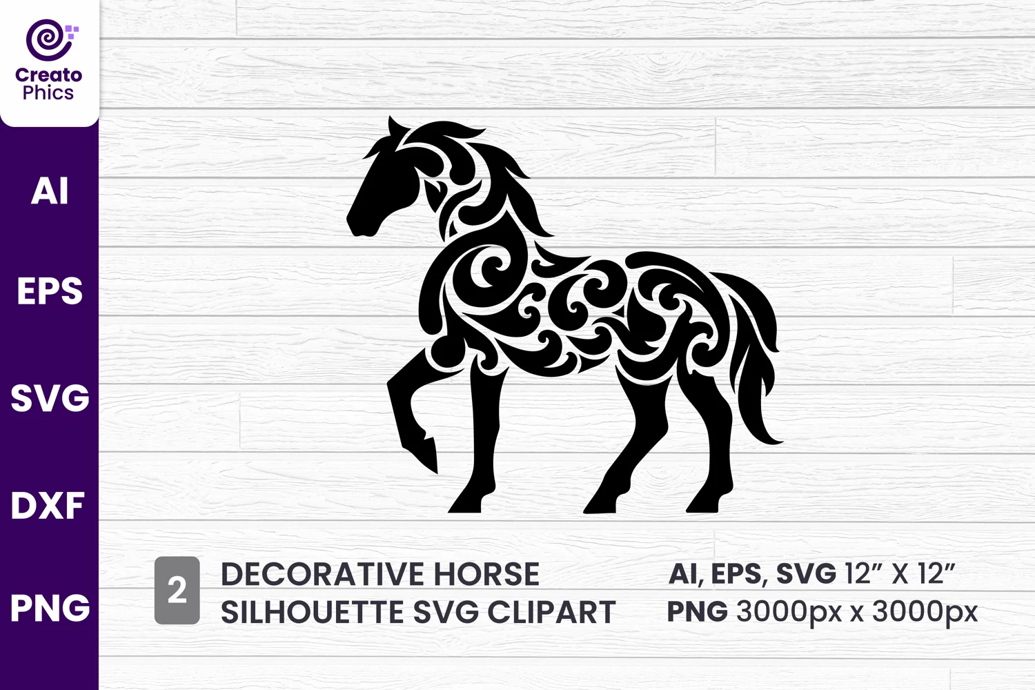silhouette svg, floral element, element, floral horse, decorative horse, horse, sublimation,