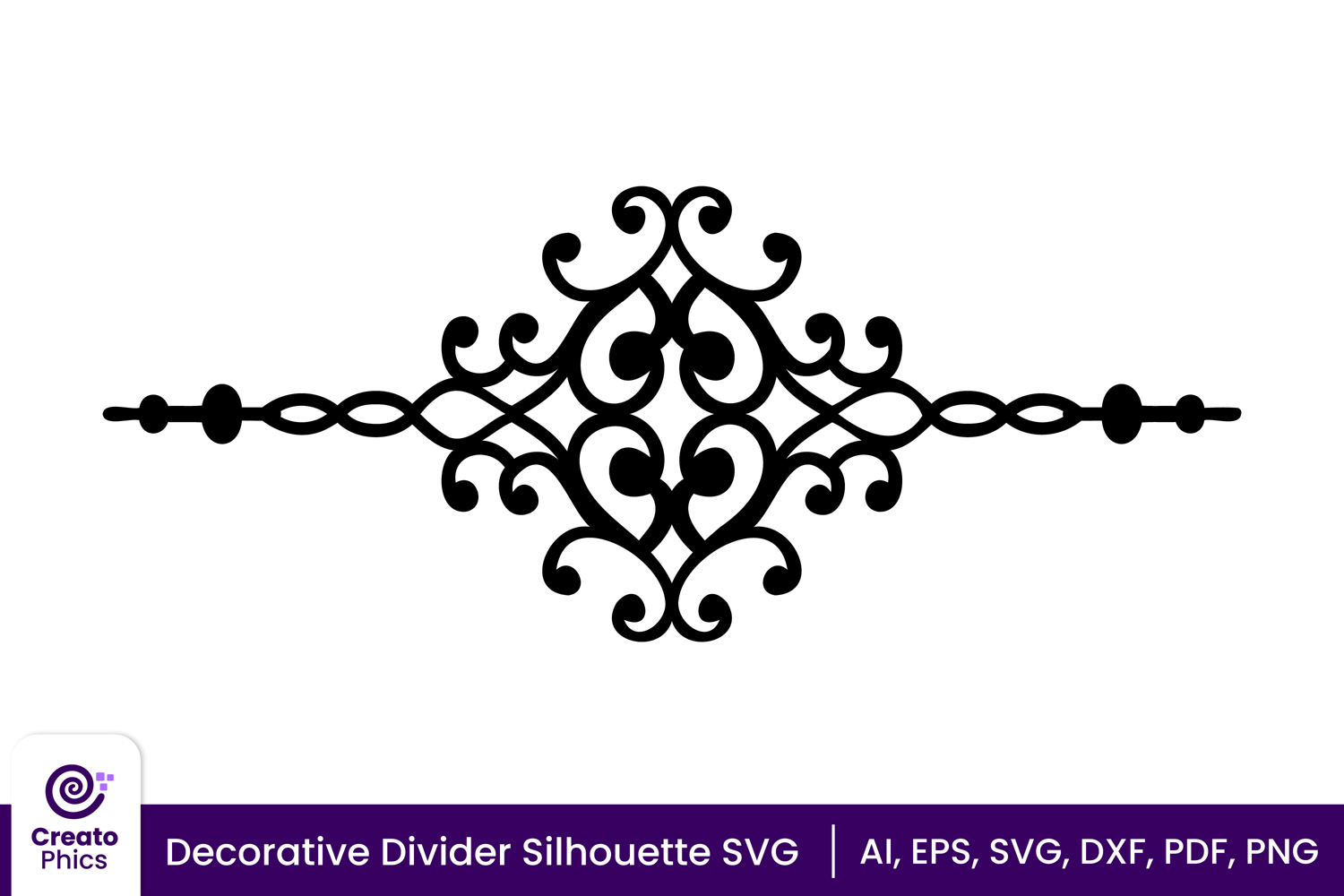 decorative-text divider-ornament svg-floral-elements-silhouette-clipart-arrow-border