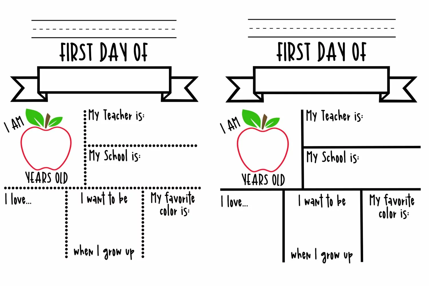 Back to School Chalkboard Sign SVG | First Day of School SVG product image 1