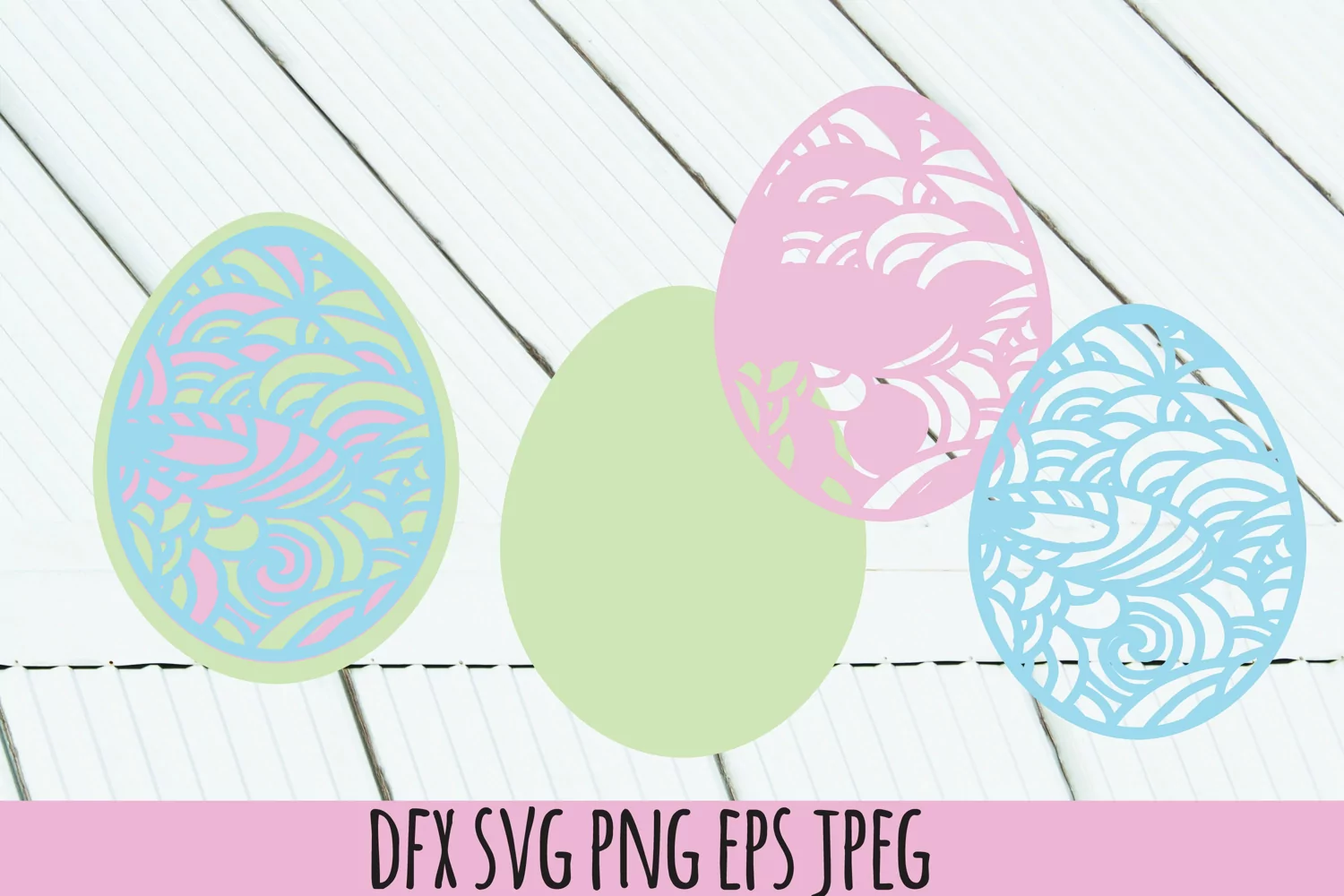 3d layered. Mandala SVG. Easter eggs SVG. Vol.1 product image 1