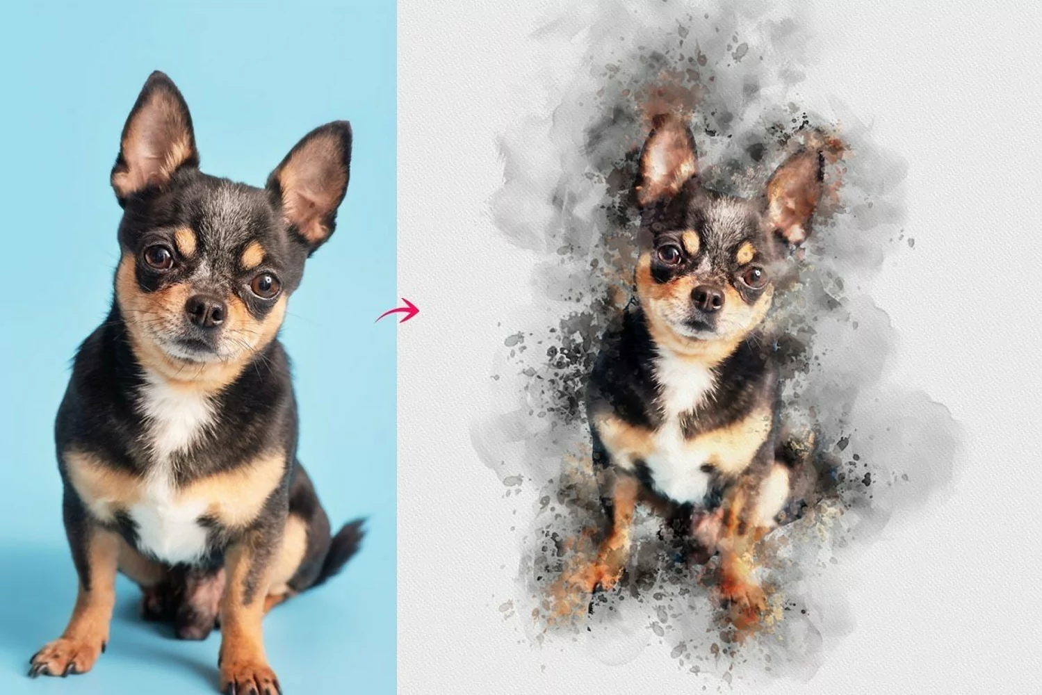 Dog Watercolor Painting product image 1