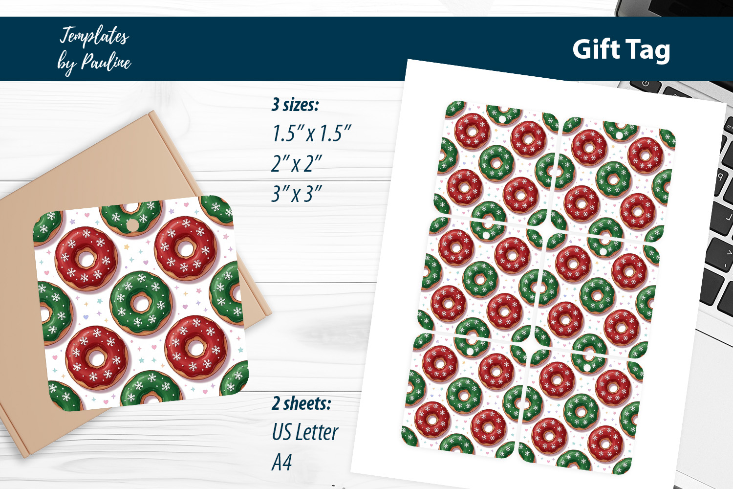 Holiday Treat Tags, Print and Cut product image 1