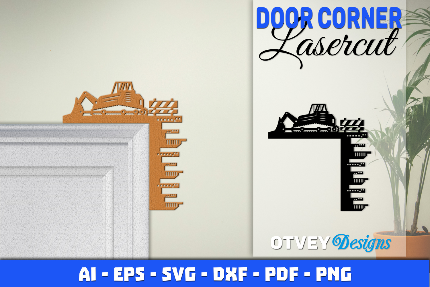 Door Corner Kids Room Construction Scene Lasercut product image 1