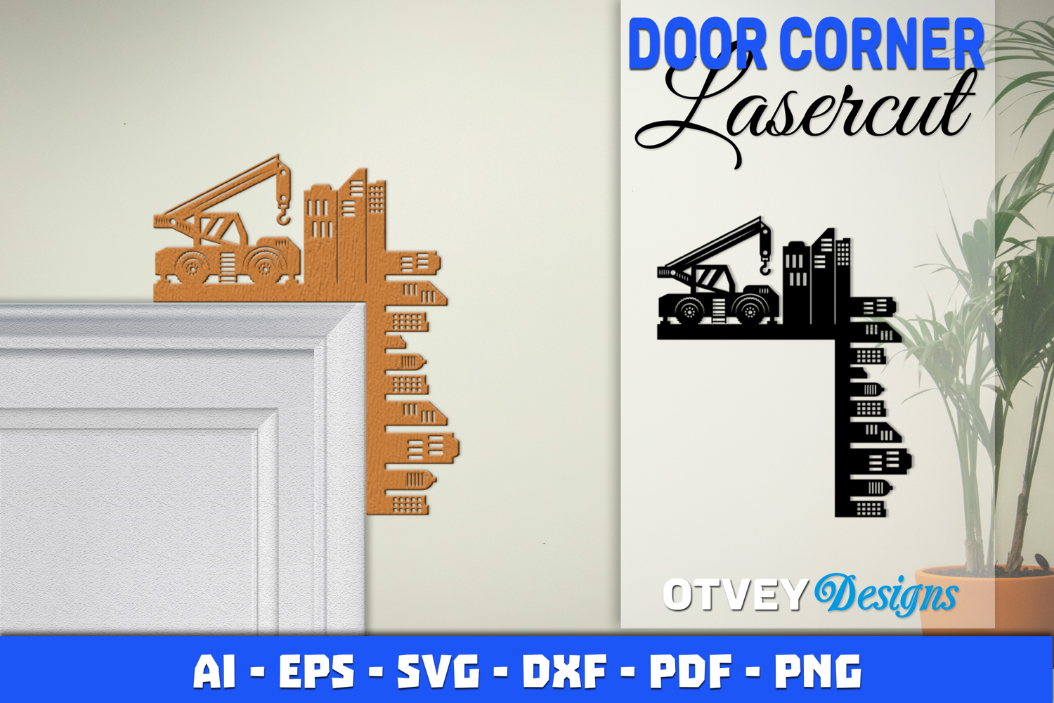 Door Corner Kids Room Construction Scene Lasercut product image 1