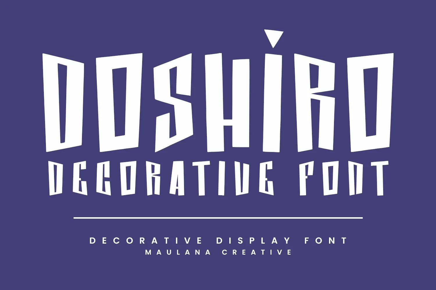 Doshiro Comic Display Typeface Handmade Fonts product image 1