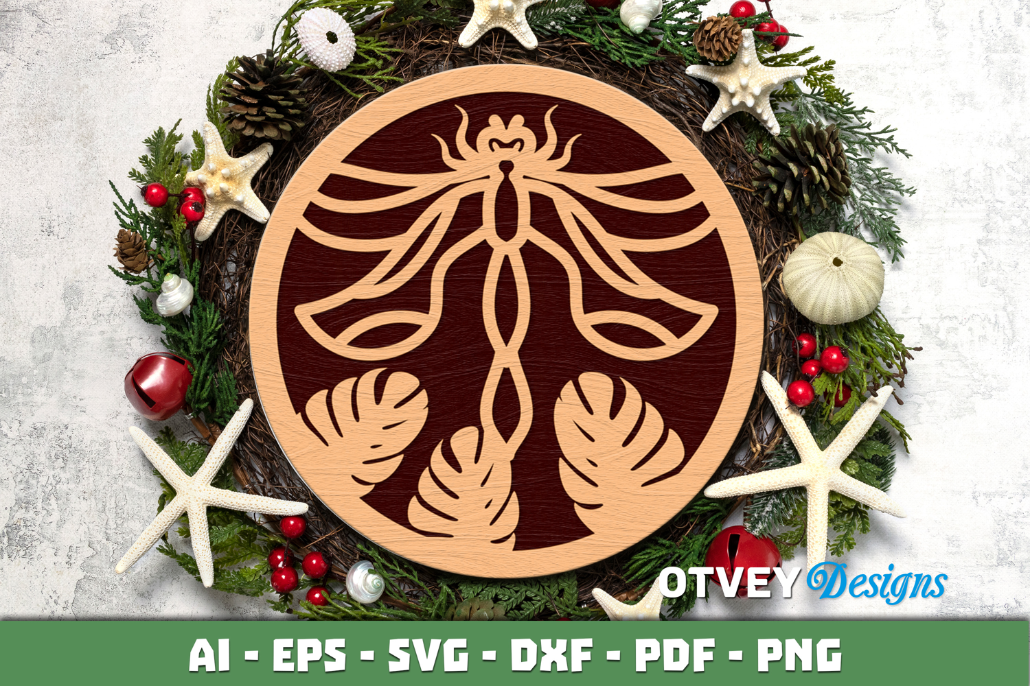Dragon Fly Ornament wall Decor Lasercut product image 1