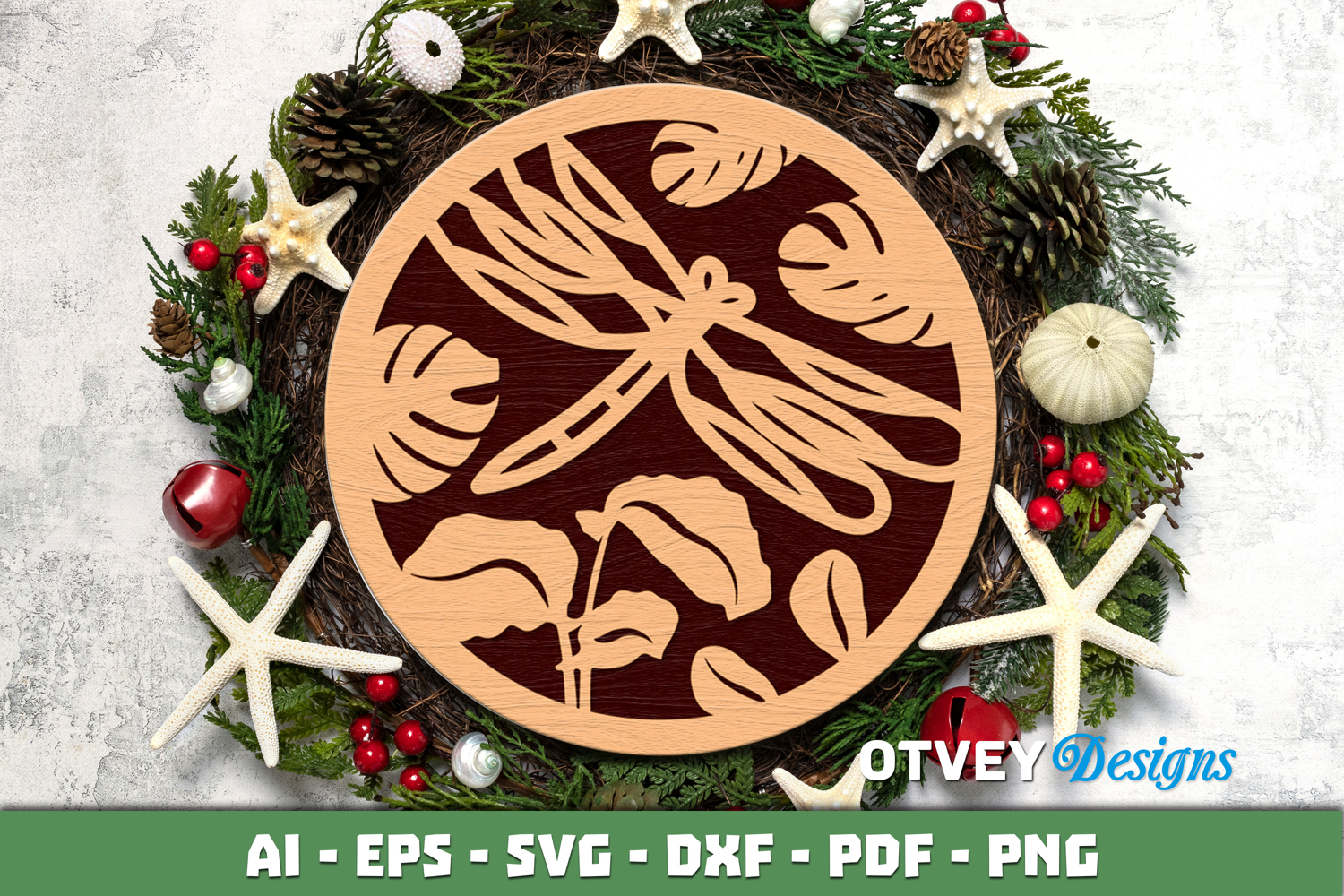 Dragon Fly Ornament wall Decor Lasercut product image 1