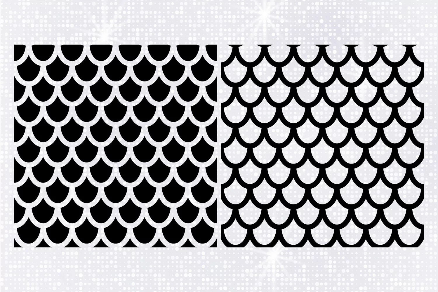 Dragon Scales Pattern SVG, Scales Seamless Pattern SVG product image 1
