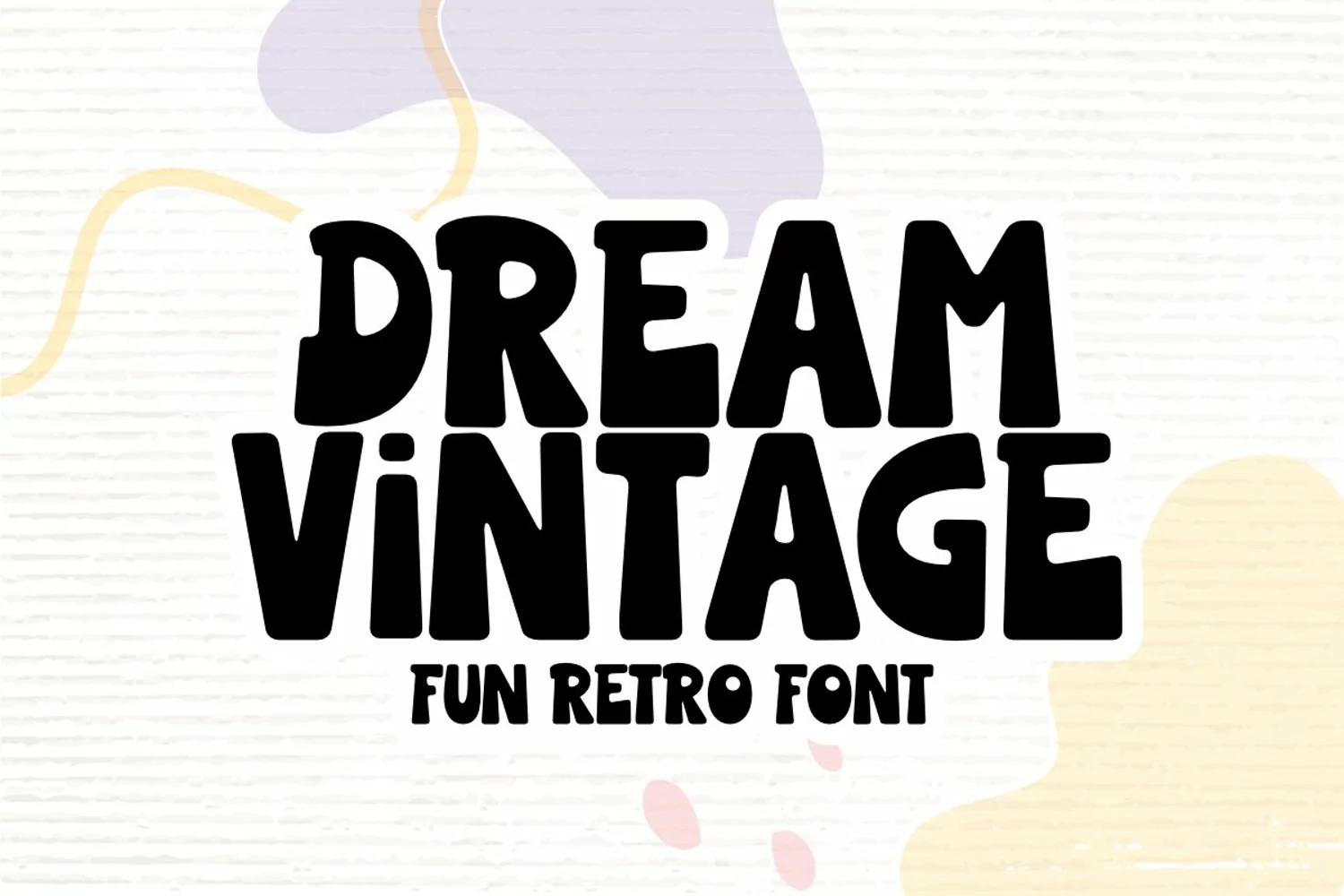 Dream Vintage - Fun Retro Font product image 1