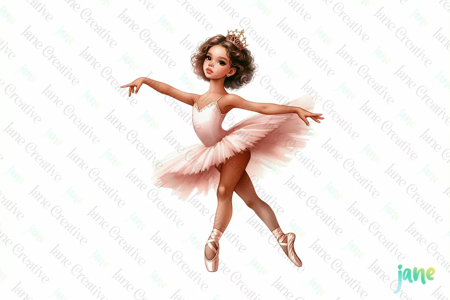 Ballet Dancer Watercolor Sublimation product image 1