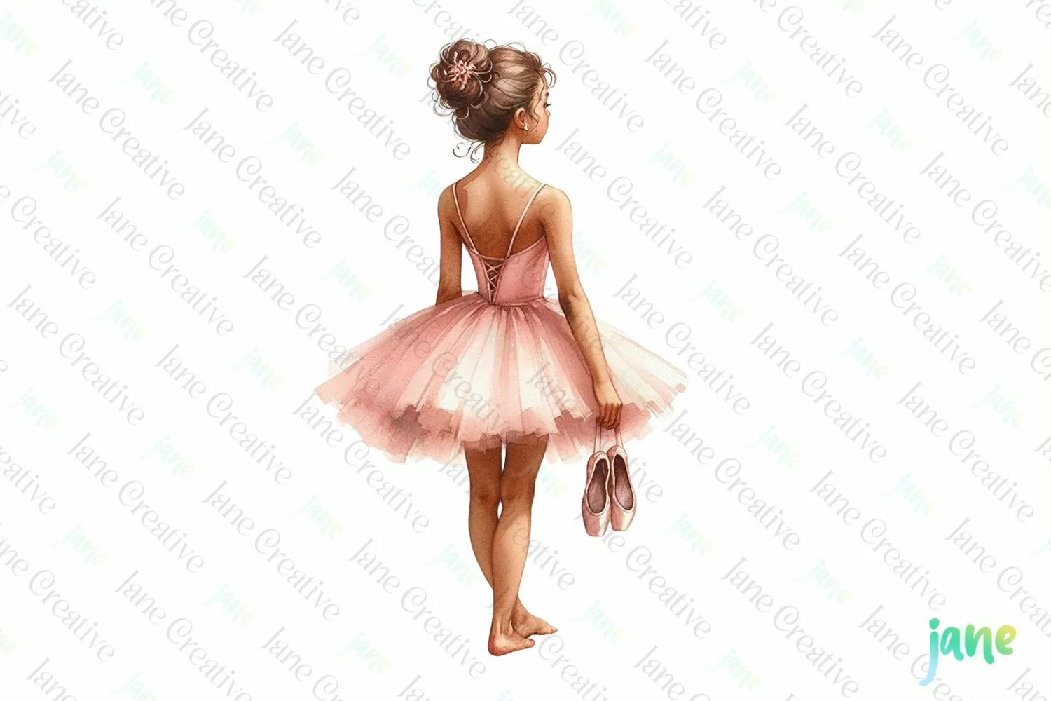 Ballet Dancer Watercolor Sublimation product image 1