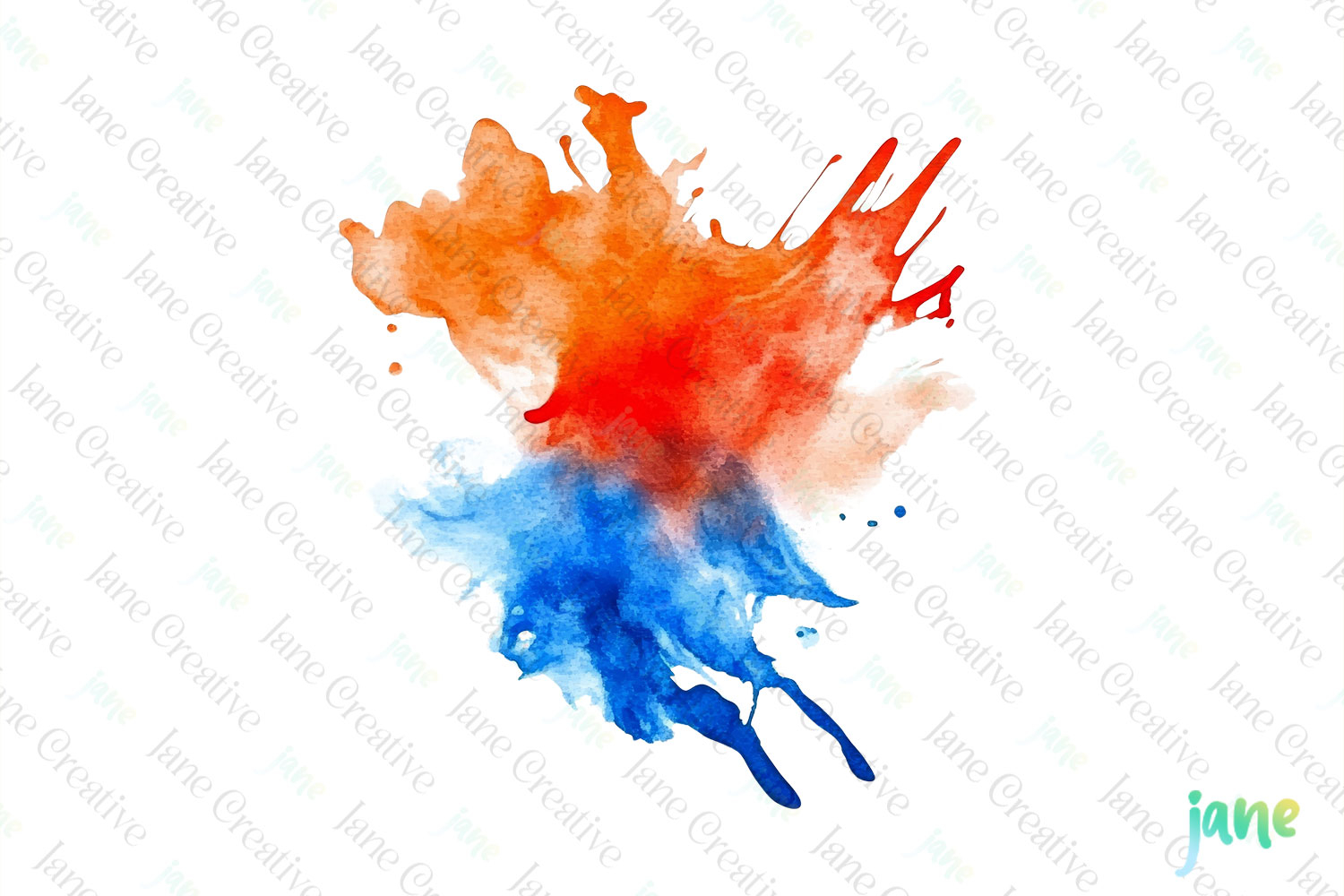 Color Splashes Watercolor Sublimation product image 1