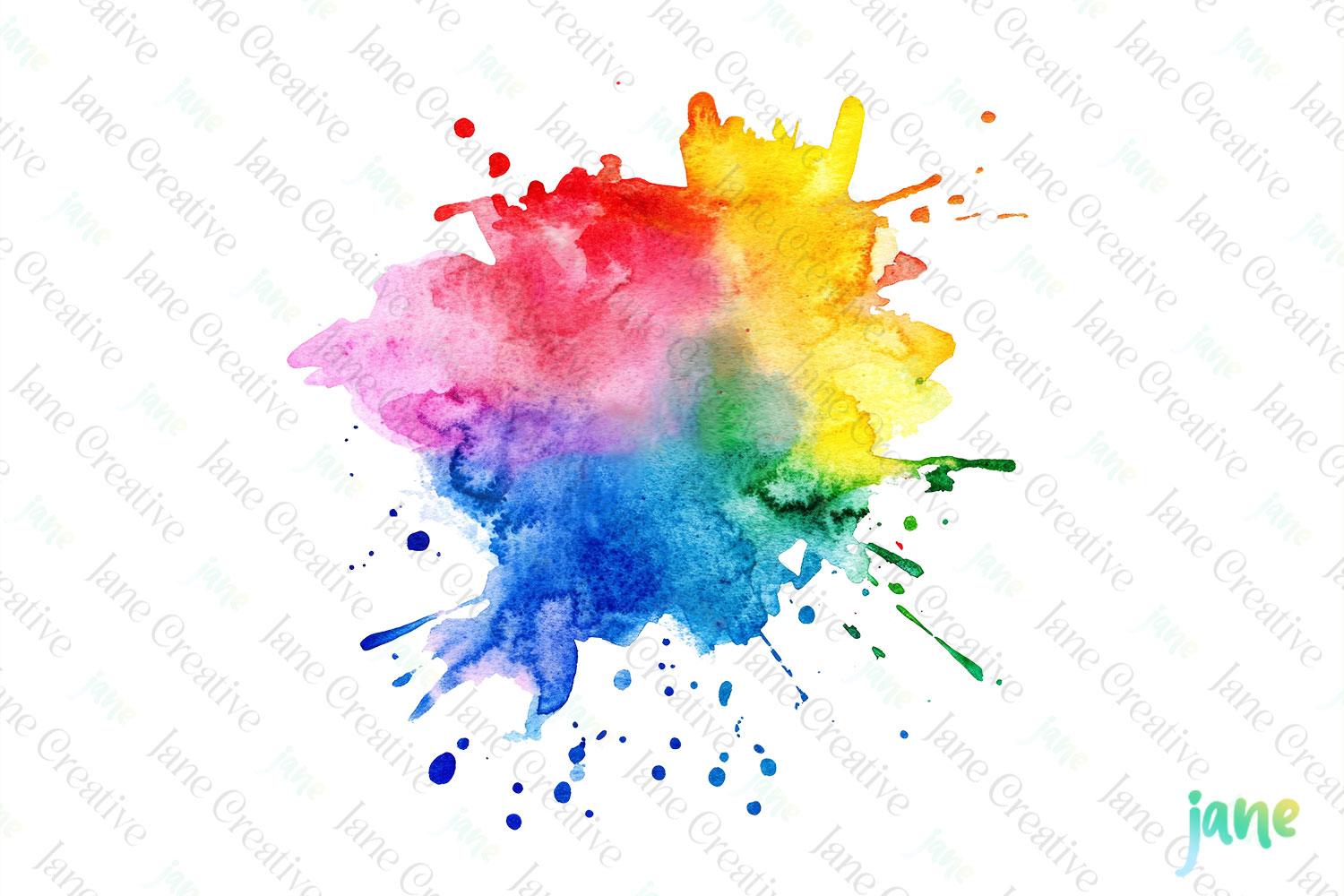 Color Splashes Watercolor Sublimation product image 1