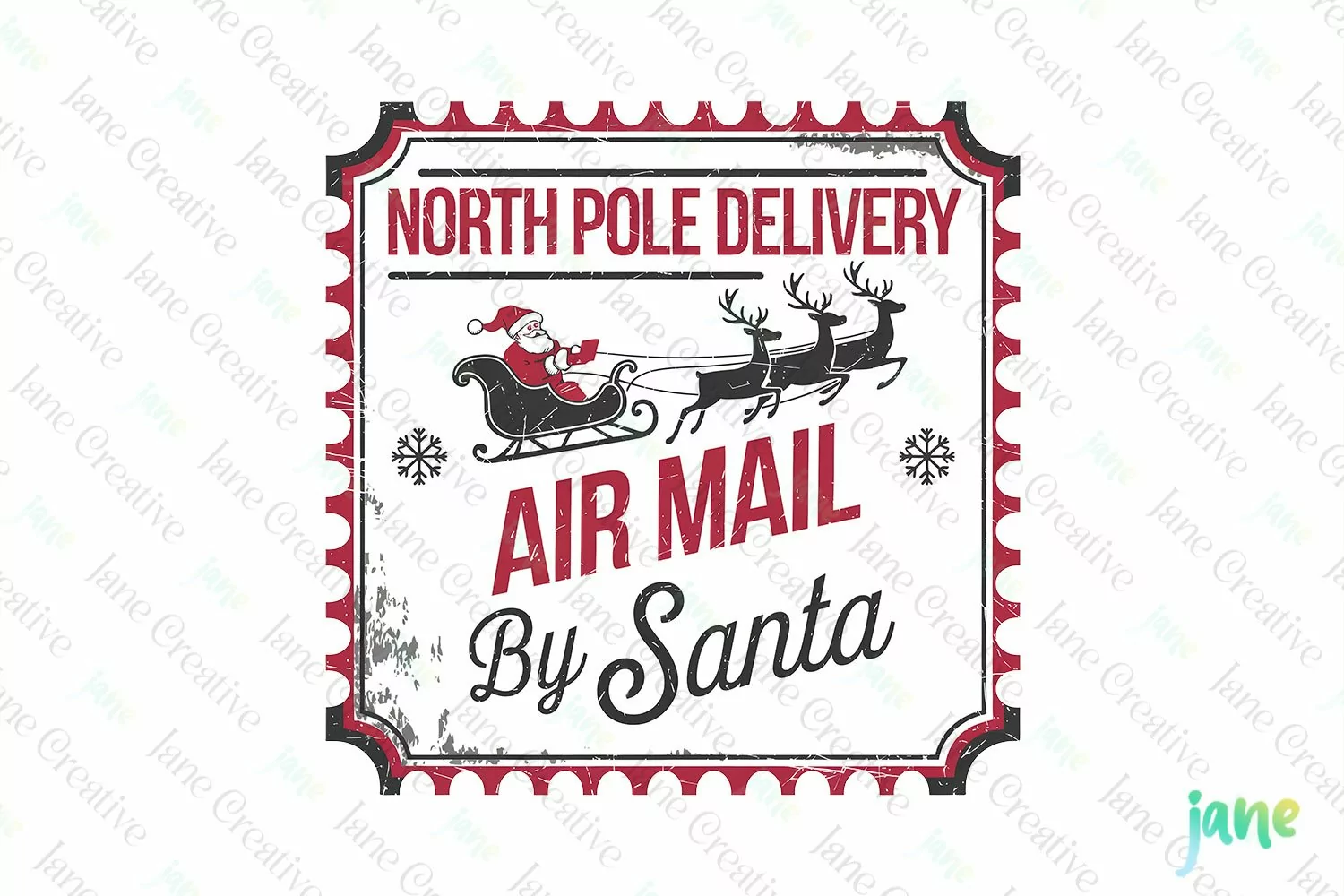 Vintage Christmas Label Sublimation product image 1