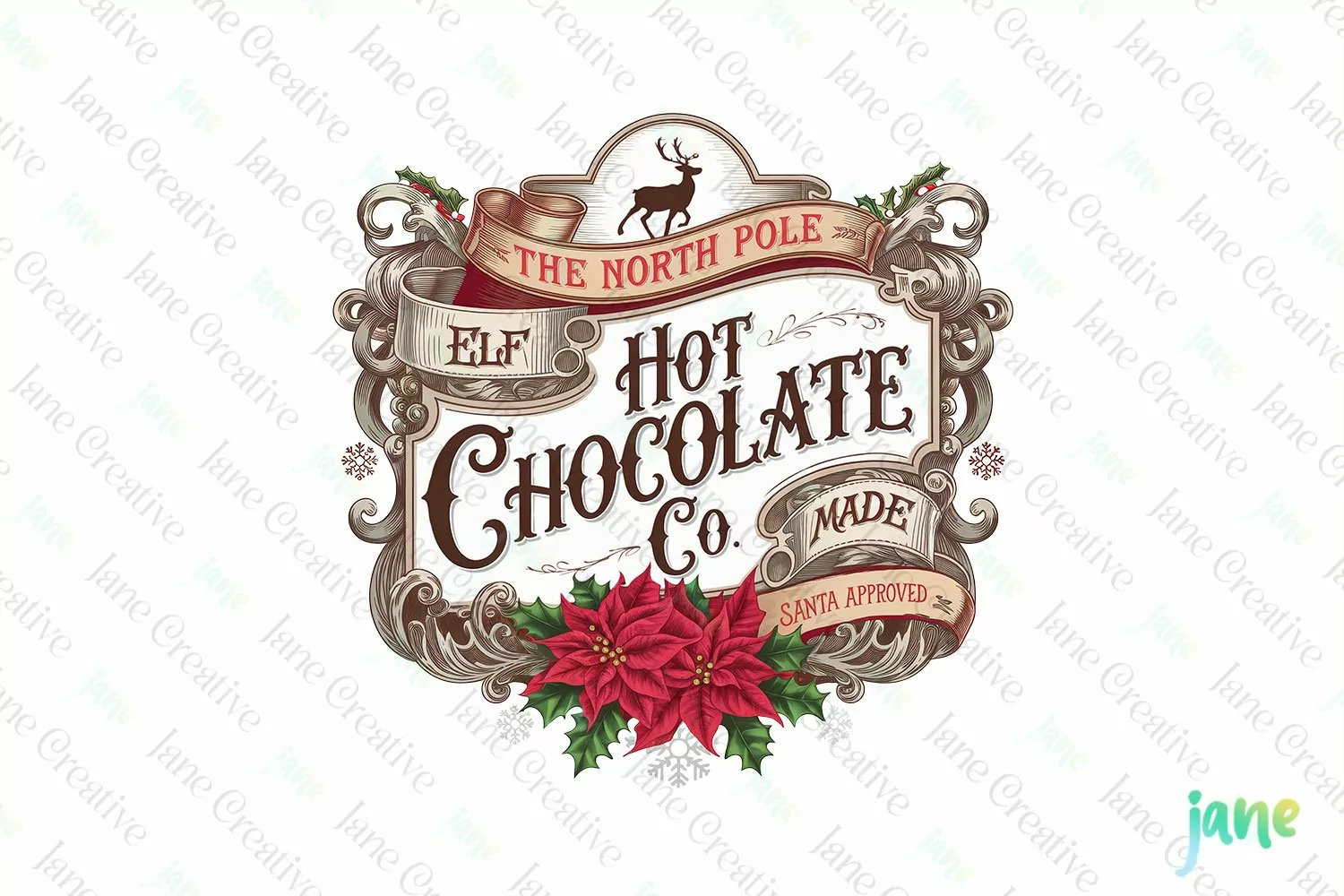 Vintage Christmas Label Sublimation product image 1