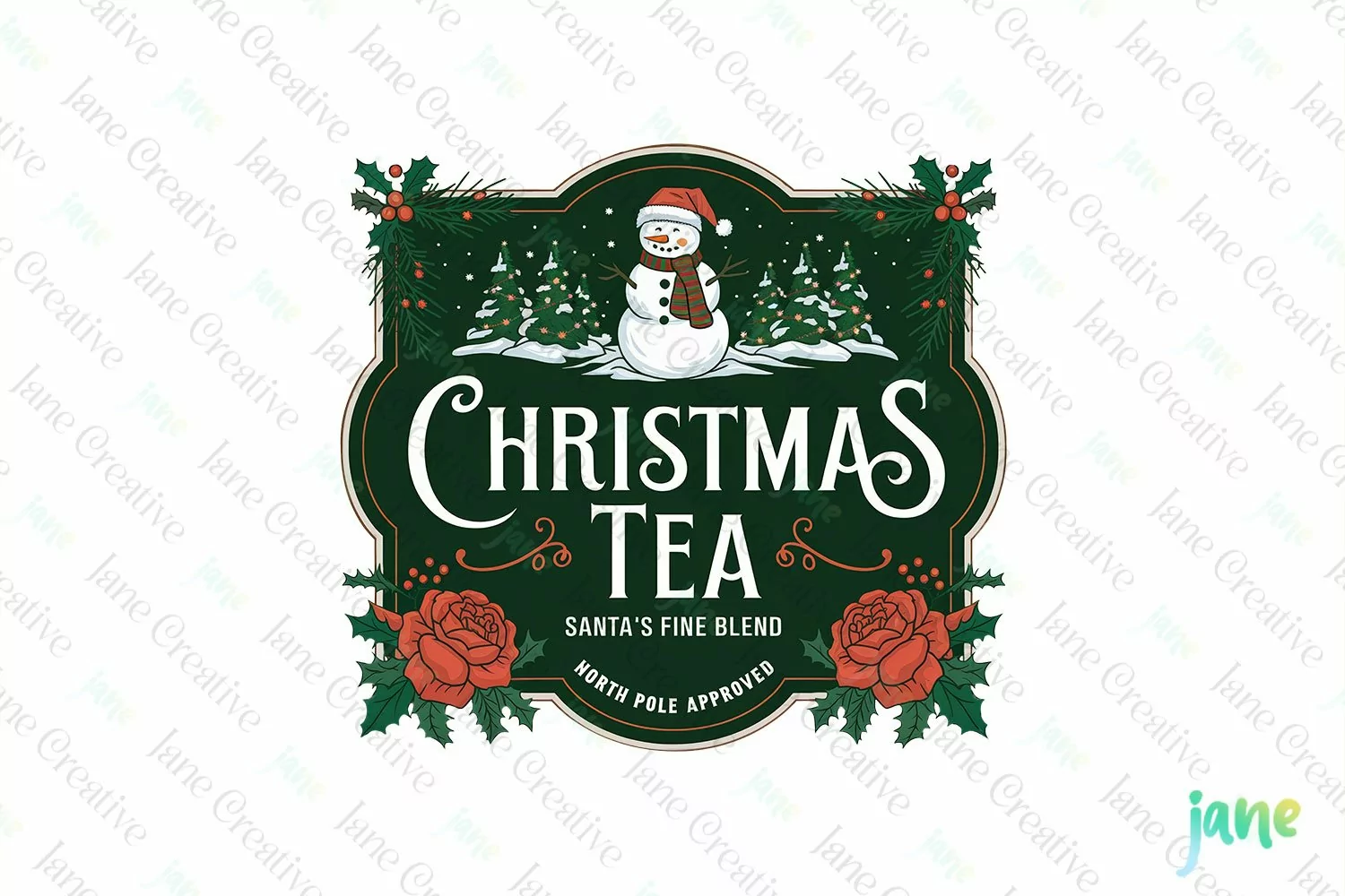 Vintage Christmas Label Sublimation product image 1