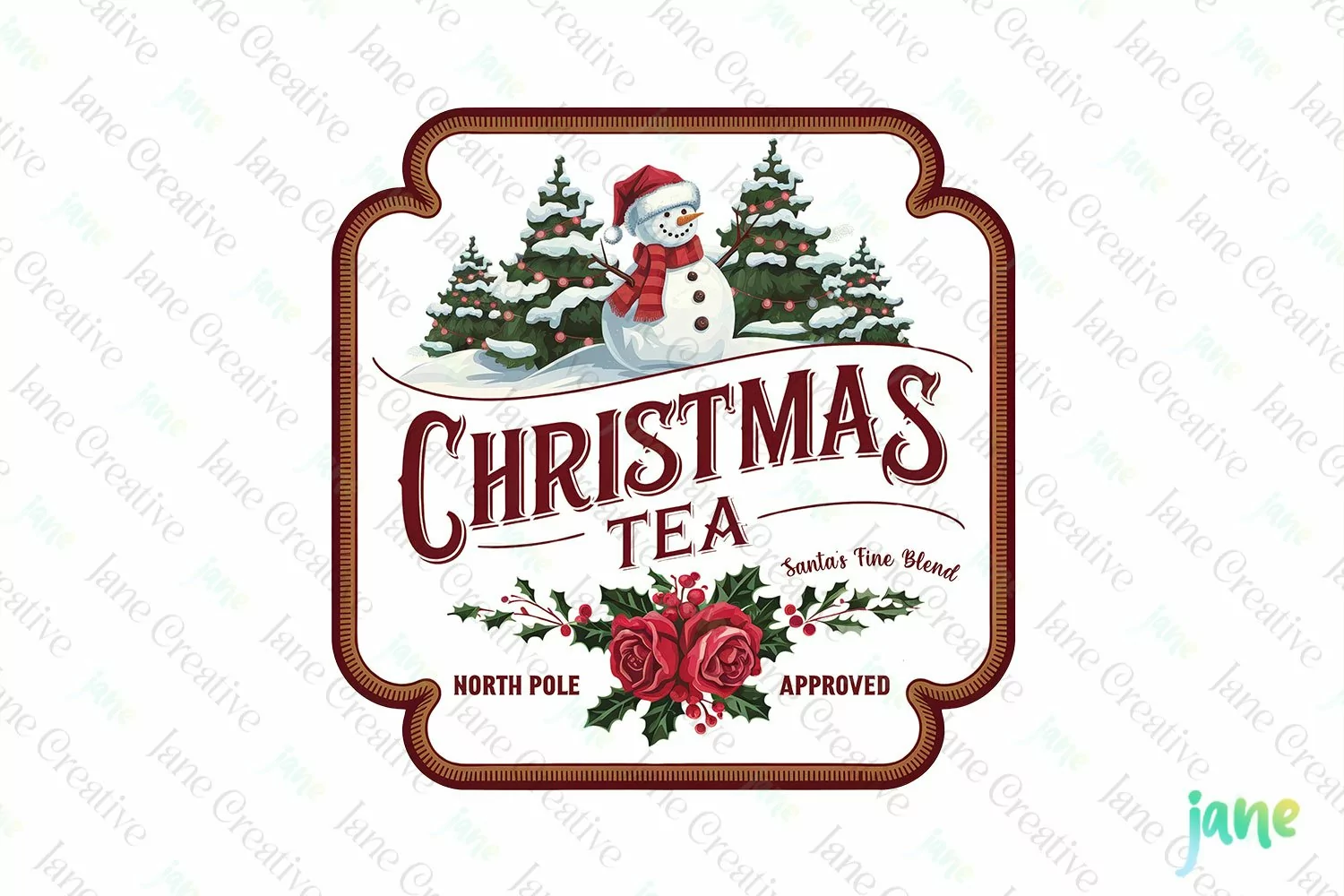 Vintage Christmas Label Sublimation product image 1