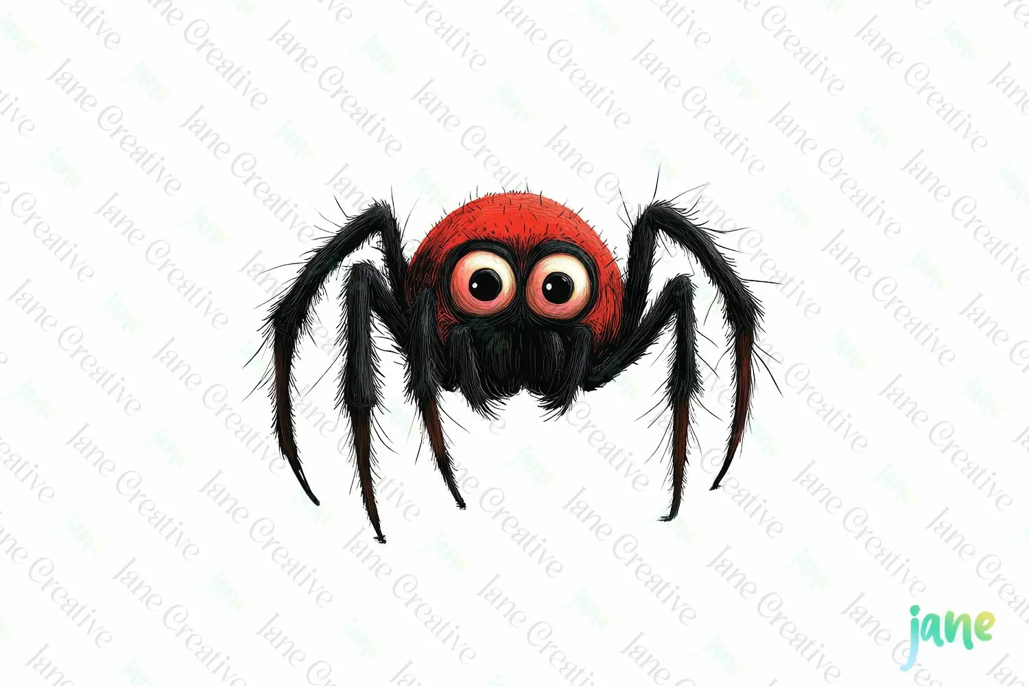 Spider Vintage Insect Clipart Sublimation product image 1