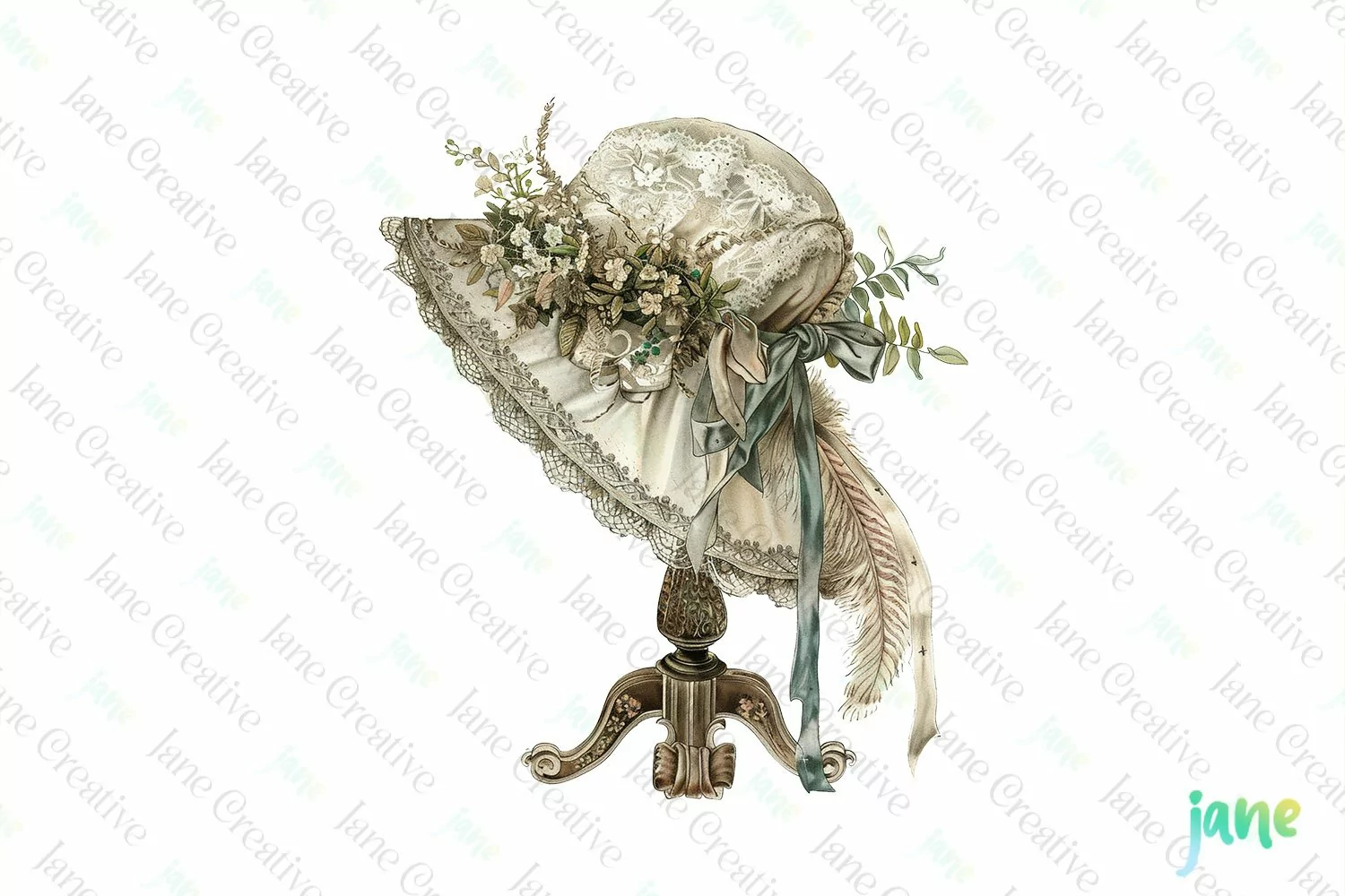 Vintage Rustic Shabby Chic Sublimation Clipart product image 1