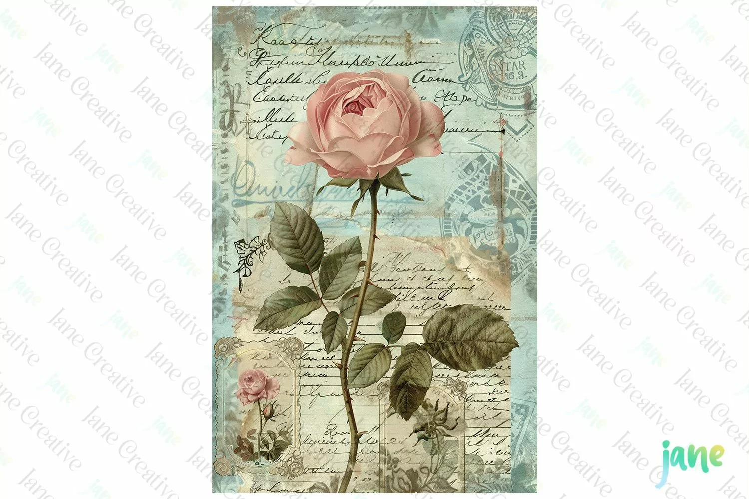 Vintage Rustic Shabby Chic Sublimation Clipart product image 1