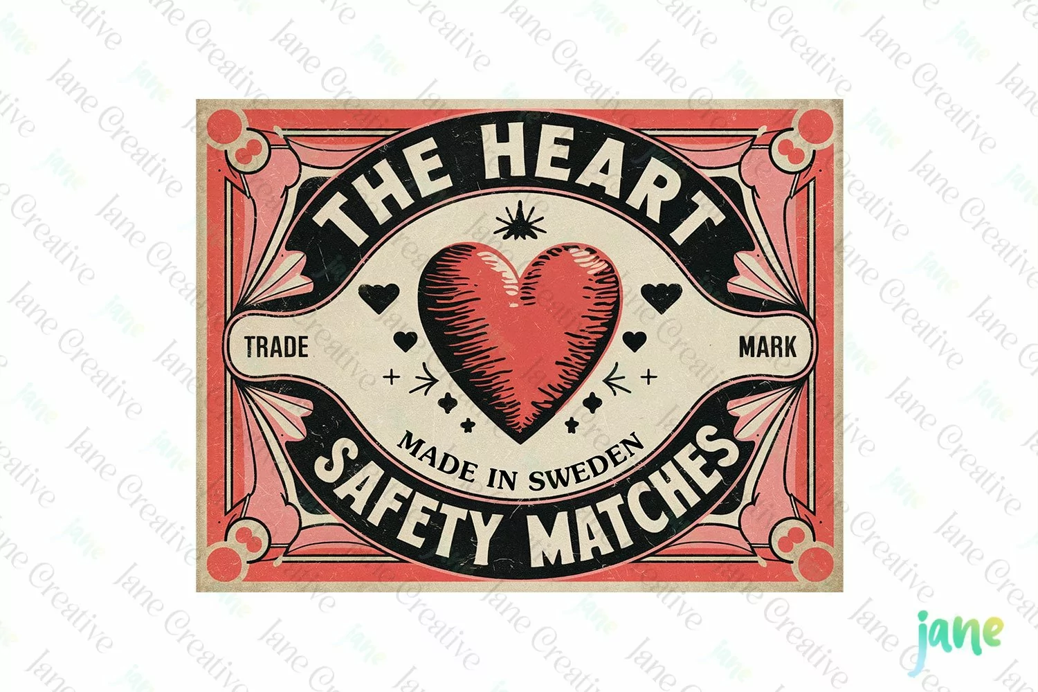 Vintage Valentine Label Sublimation product image 1