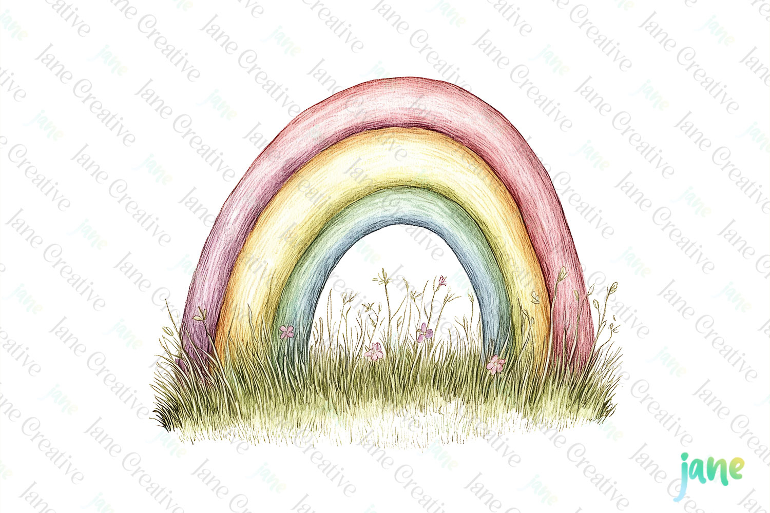 Watercolor Spring Clipart Sublimation product image 1