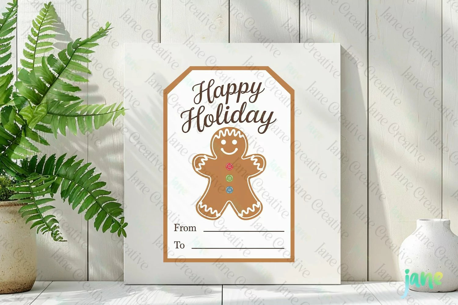 Christmas Gift Tag Sublimation Clipart product image 1