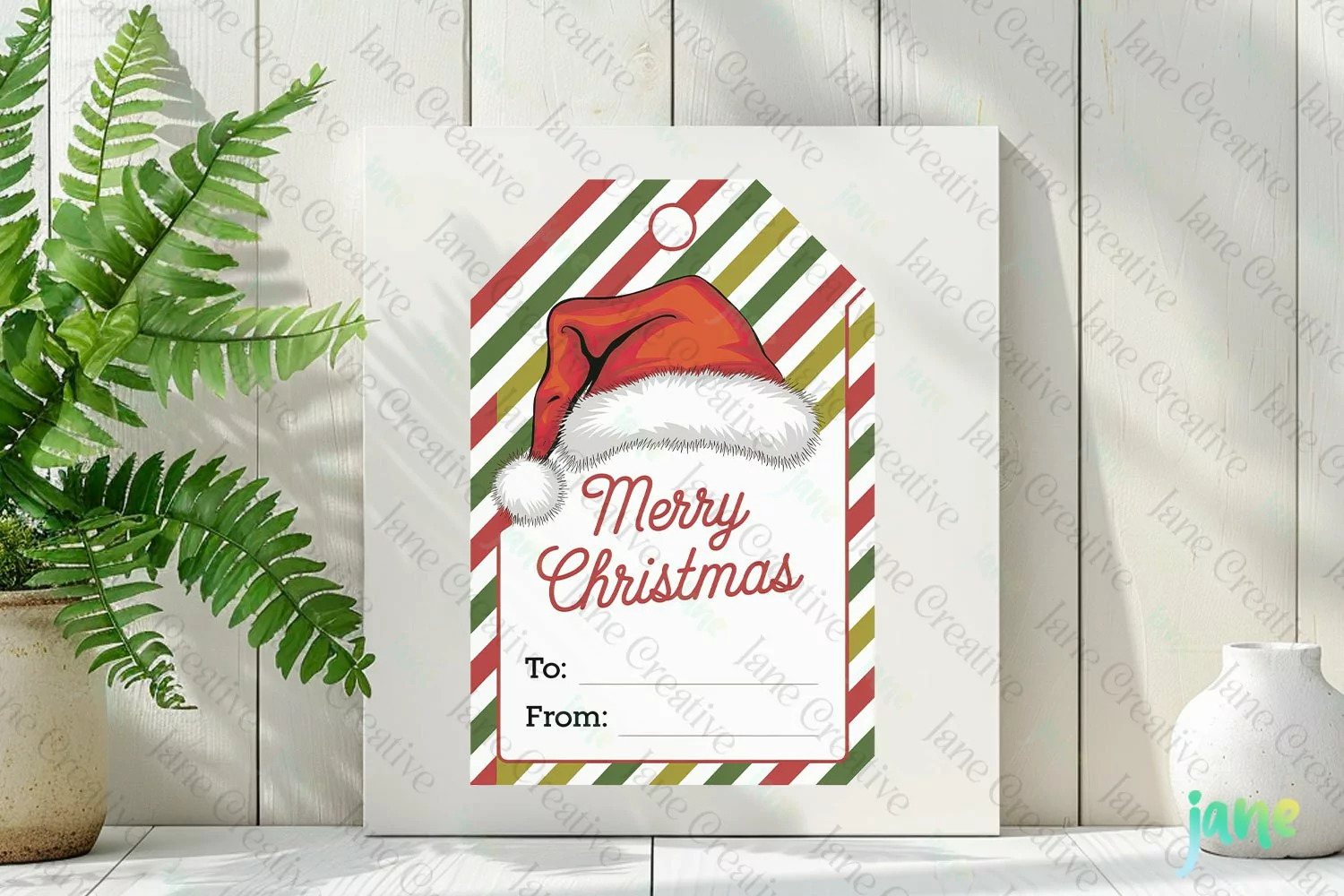Christmas Gift Tag Sublimation Clipart product image 1
