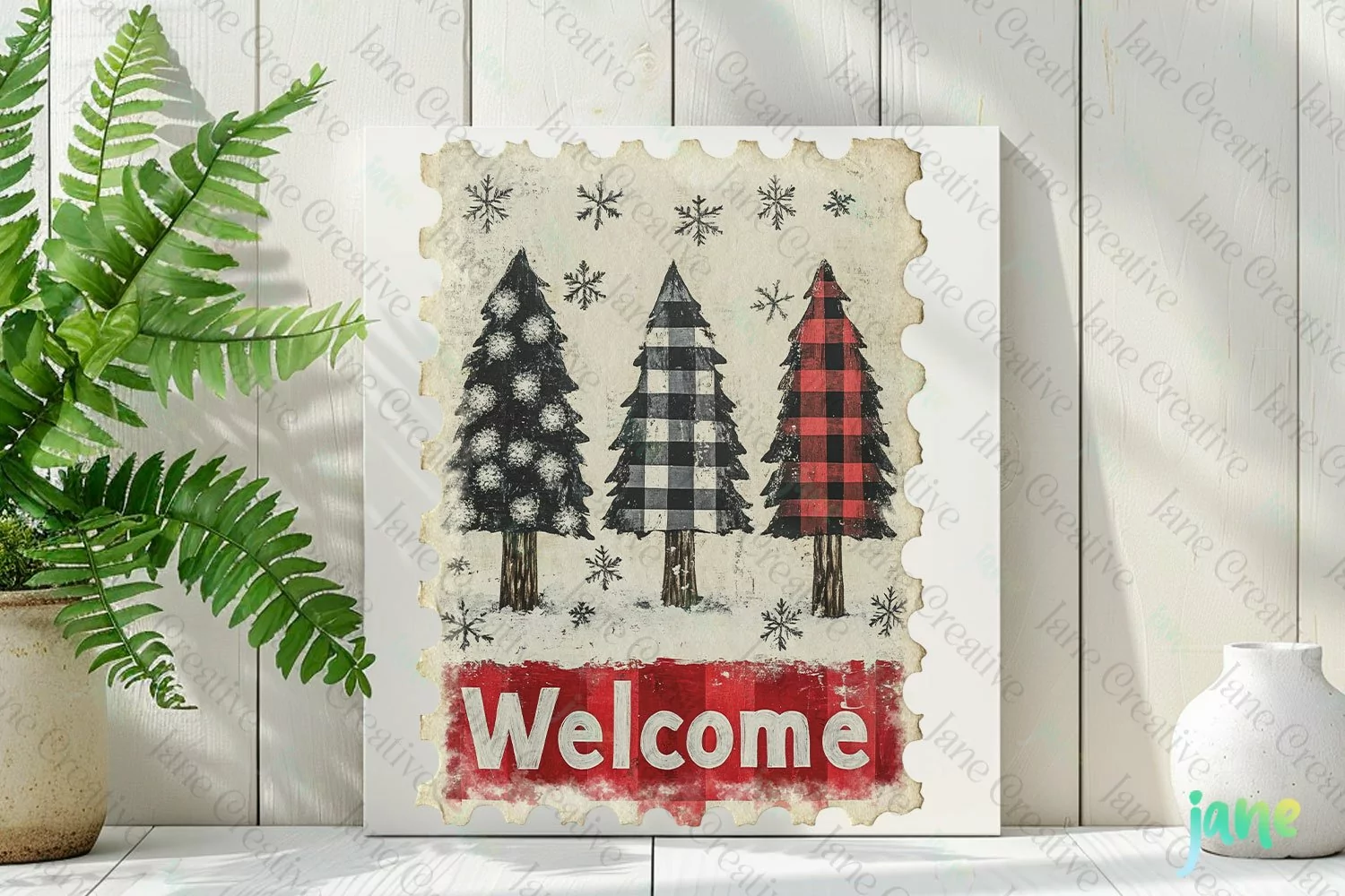 Christmas Postage Stamp Sublimation product image 1