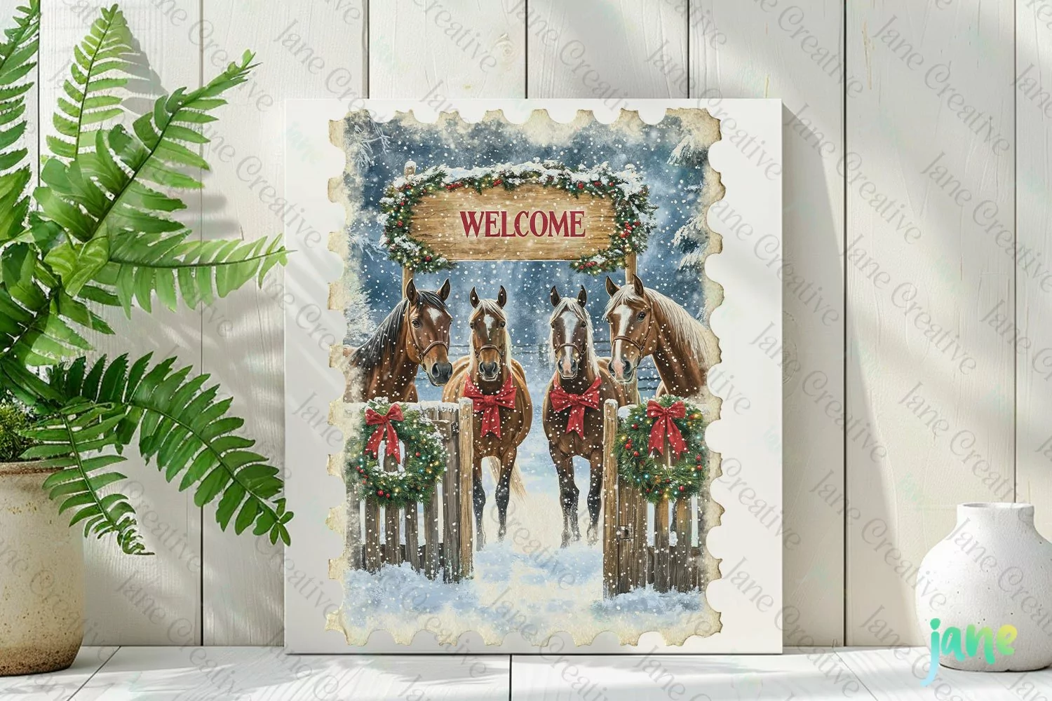 Christmas Postage Stamp Sublimation product image 1