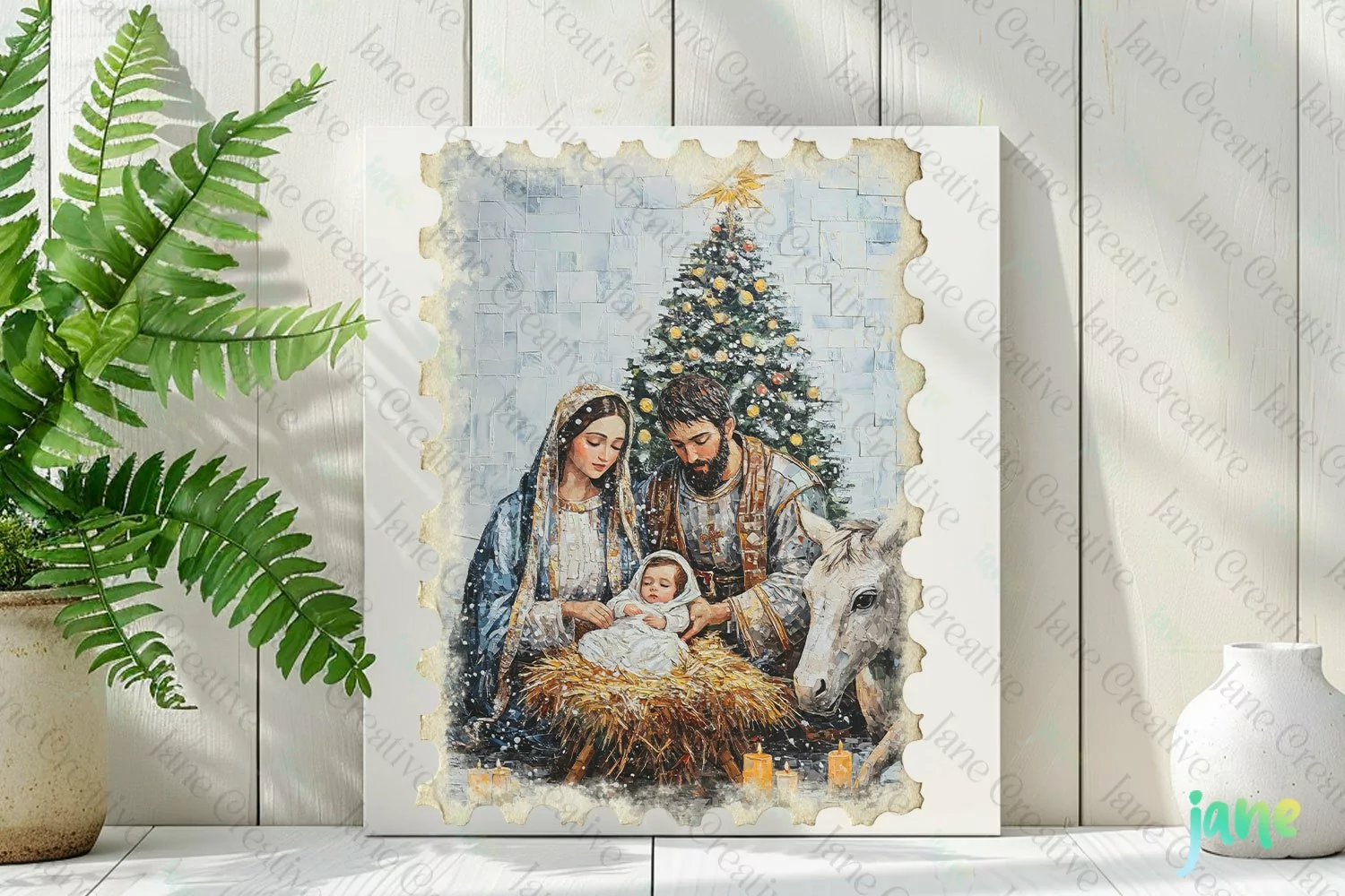 Christmas Postage Stamp Sublimation product image 1