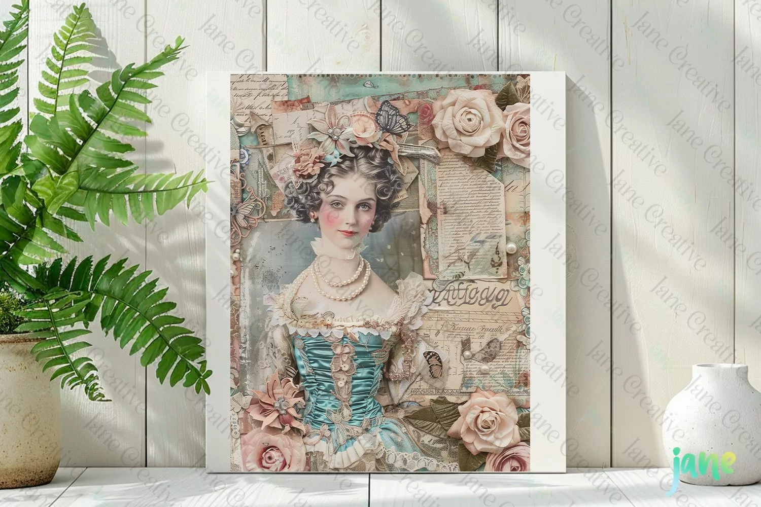 Vintage Rustic Shabby Chic Sublimation Clipart product image 1
