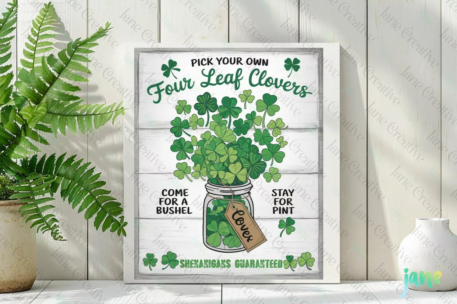 Four Leaf Clovers St Patricks Day Farmhouse product image 1