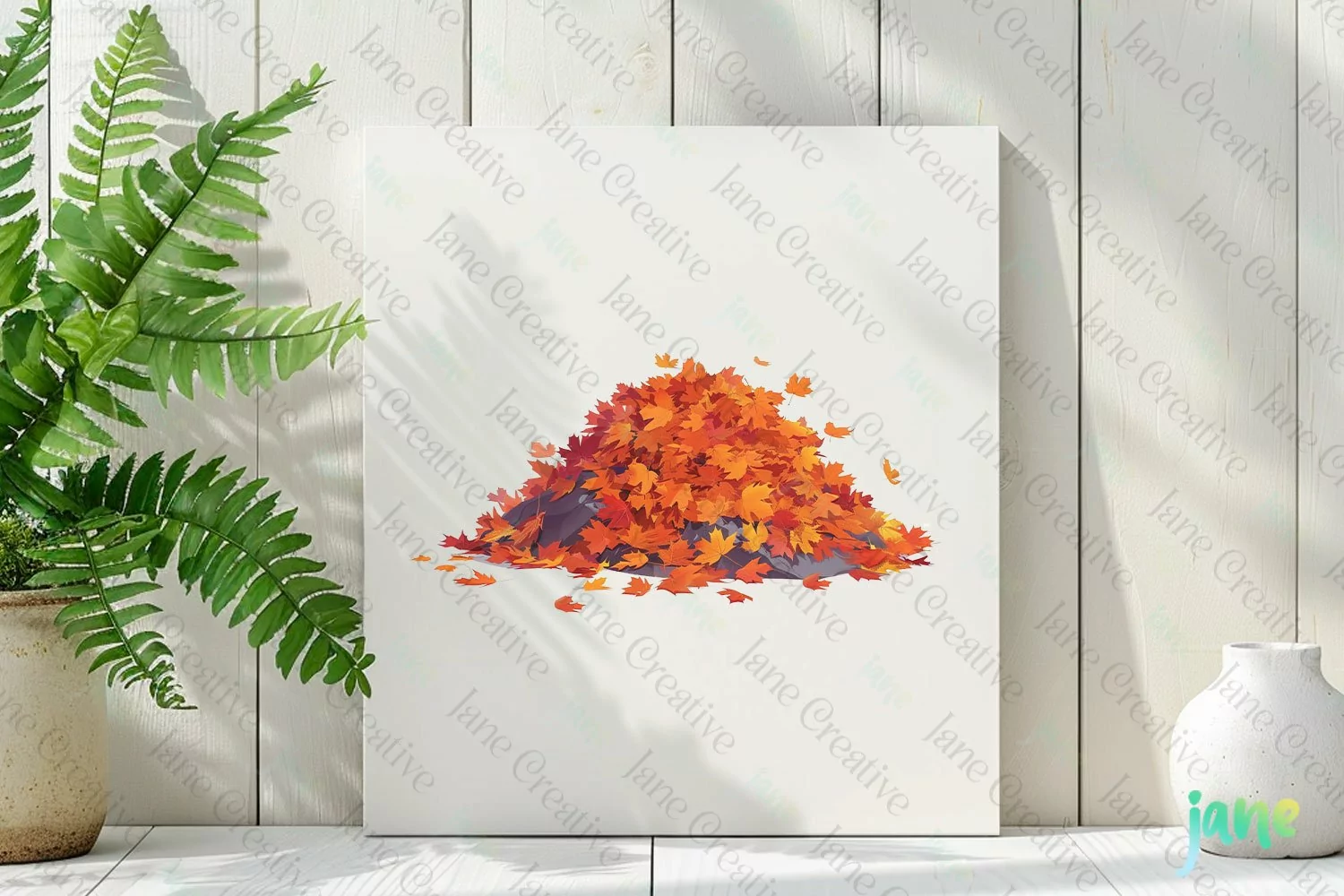 Watercolor Autumn Clipart Sublimation product image 1