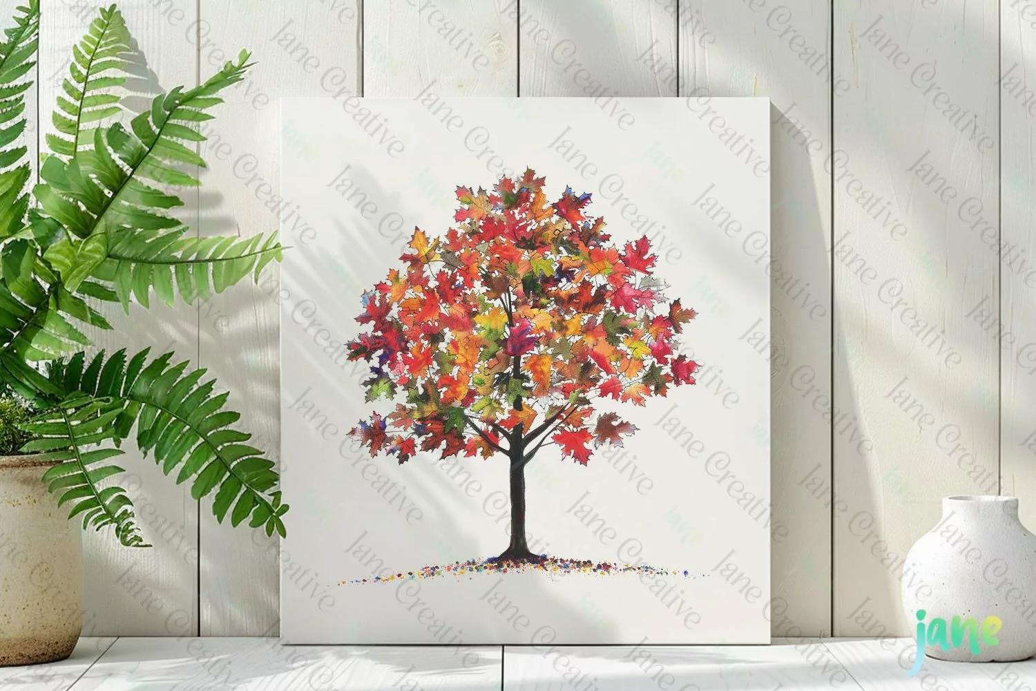 Watercolor Autumn Clipart Sublimation product image 1