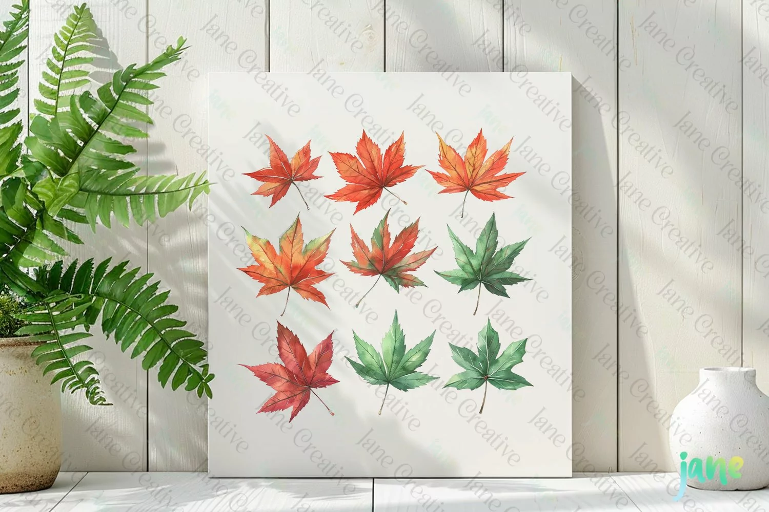 Watercolor Autumn Clipart Sublimation product image 1