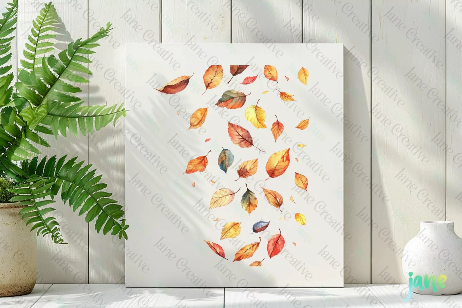 Watercolor Autumn Clipart Sublimation product image 1