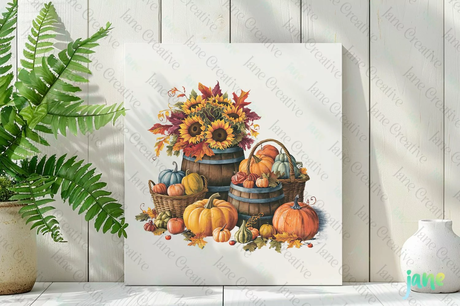 Watercolor Fall Clipart product image 1