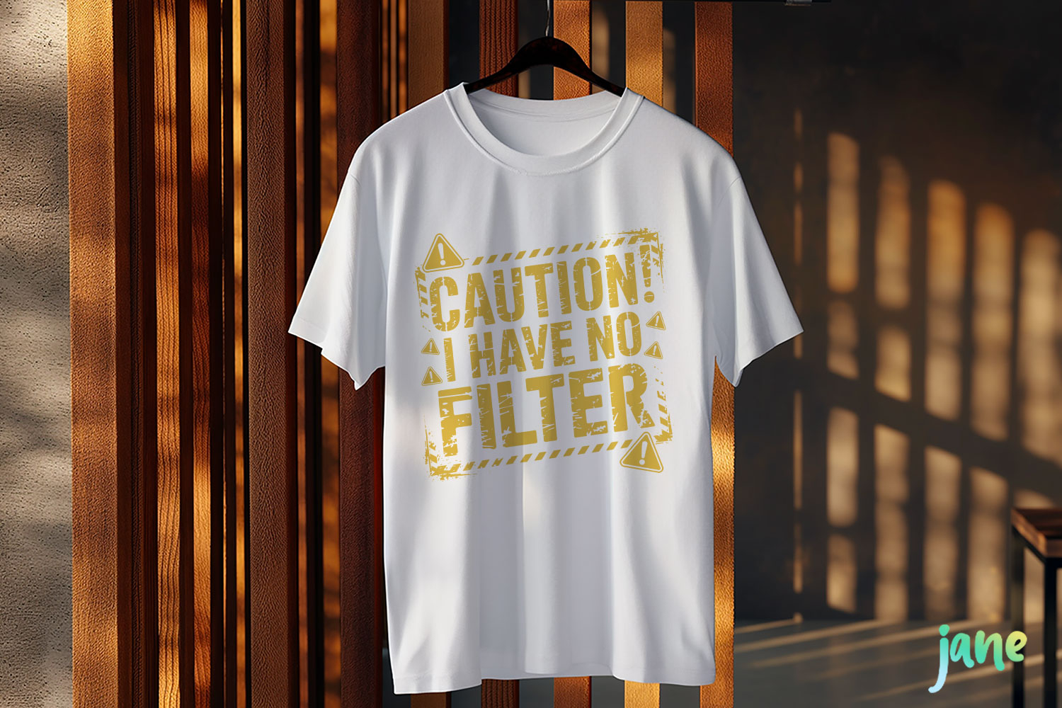 Caution I Have No Filter Funny Sarcastic PNG product image 1