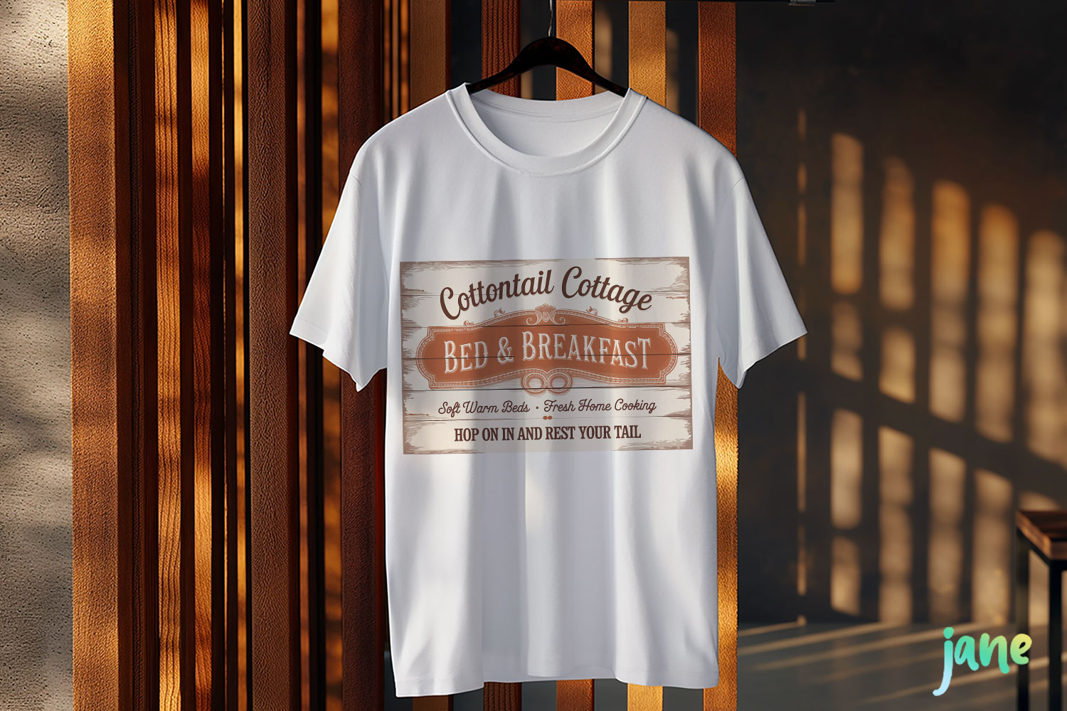 Cottontail Cottage Bed and Breakfast Farmhouse Easter Sign product image 1