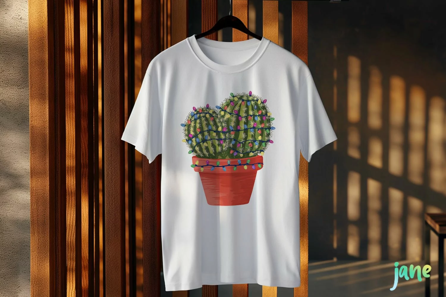 Vintage Christmas Cactus Clipart product image 1