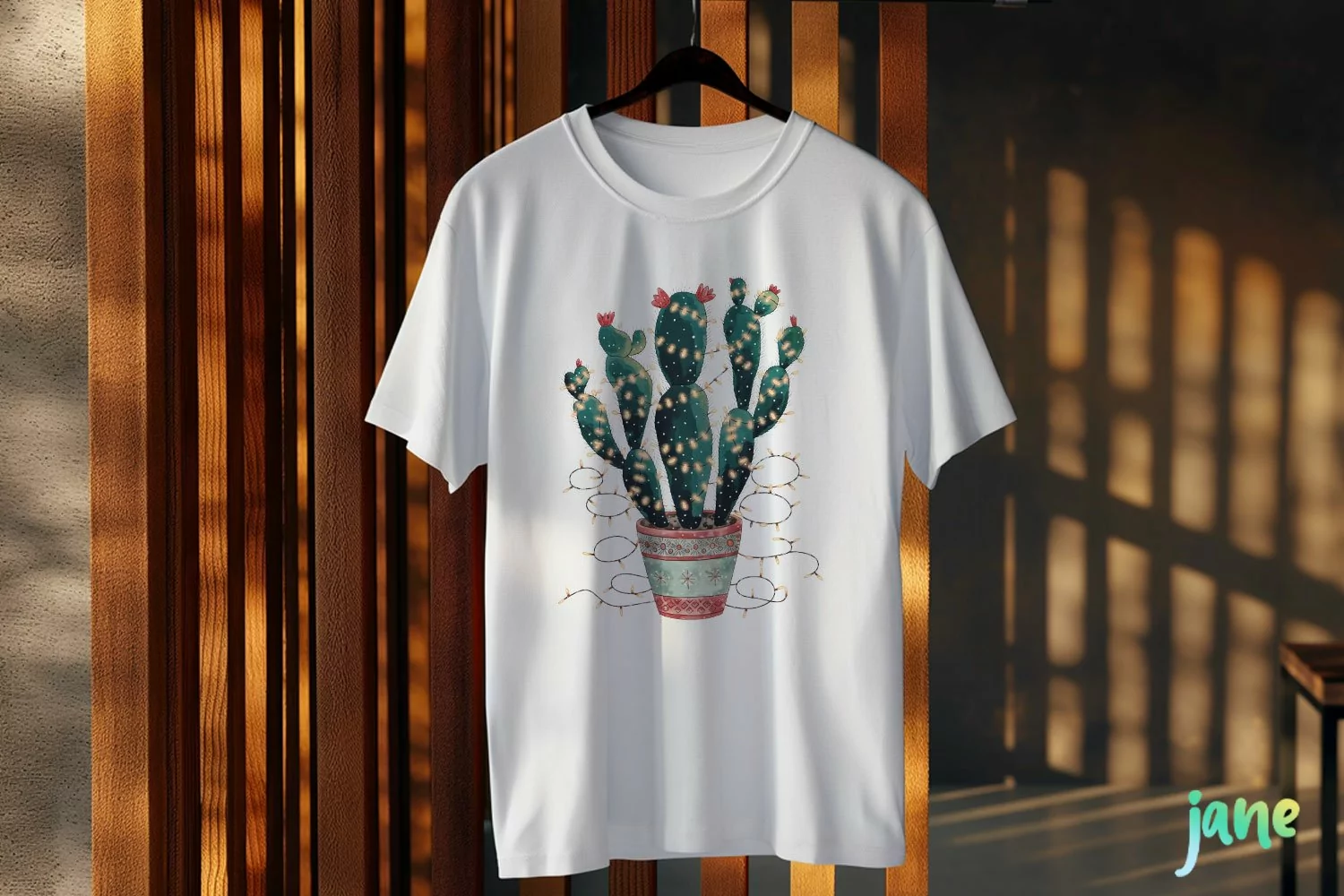 Vintage Christmas Cactus Clipart product image 1