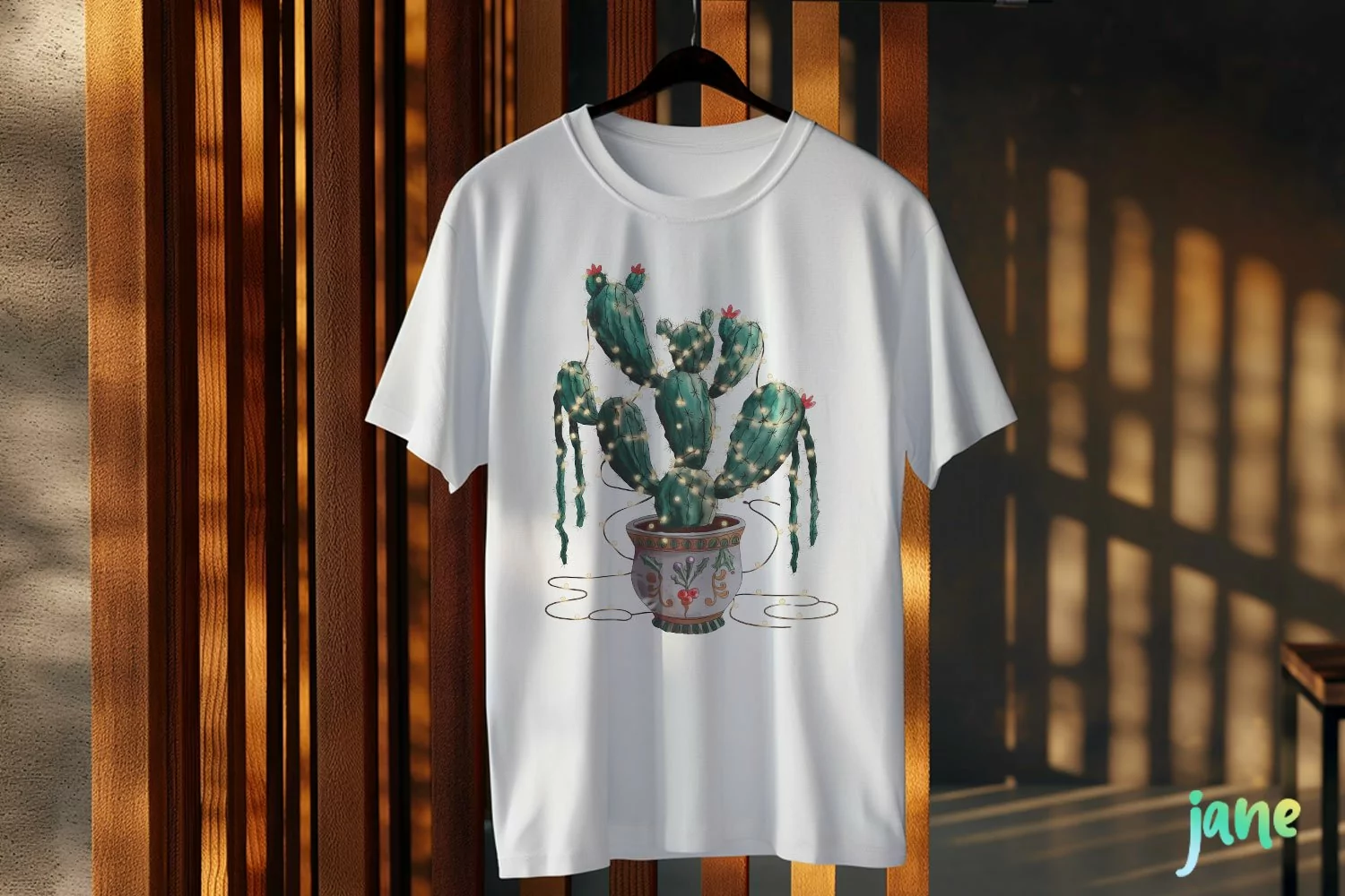 Vintage Christmas Cactus Clipart product image 1