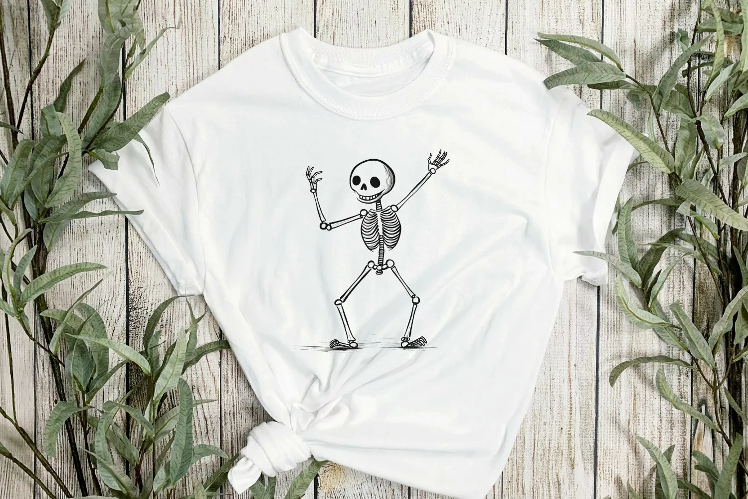 Hand Drawn Funny Skeleton Sublimation Clipart product image 1