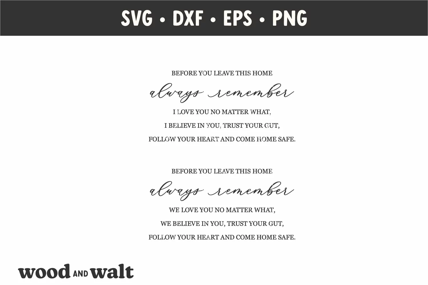 Before You Leave Always Remember SVG | Farmhouse Family Sign product image 1