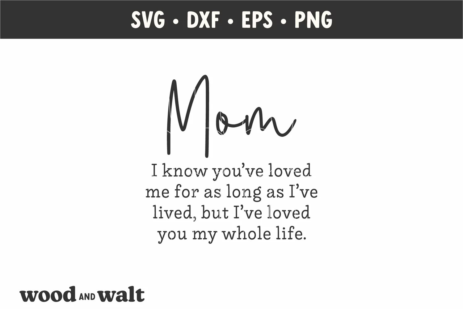 Mom I Know You've Loved Me SVG | Mother's Day SVG product image 1