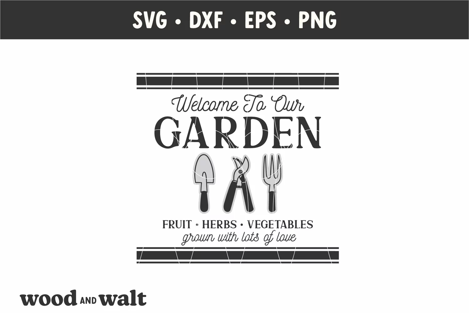 Welcome To Our Garden SVG | Spring Sign SVG Cut File product image 1