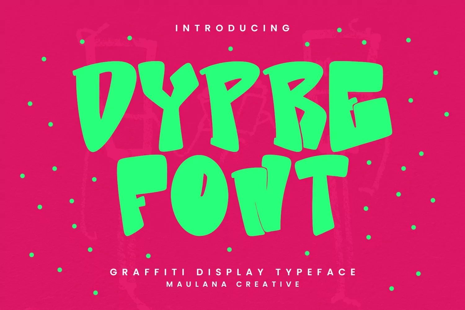 Dypre Graffiti Display Typeface product image 1